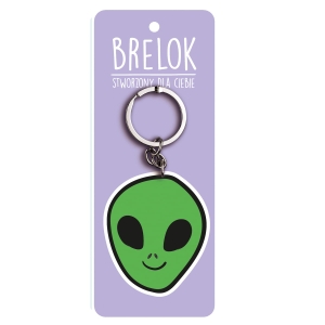 BRELOK KOSMITA UŚMIECHNIĘTY ZIELONY