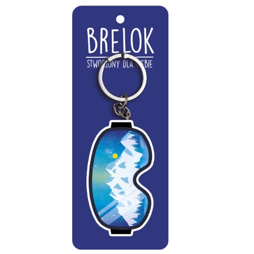 BRELOK GOGLE NARCIARSKIE GÓRY NIEBIESKI
