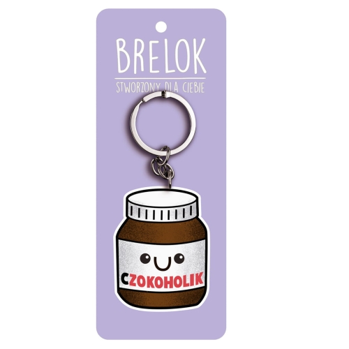BRELOK NUTELLA CZEKOHOLIK BRĄZOWO-BIAŁY