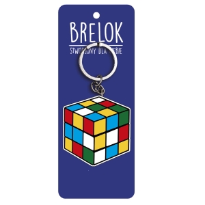 BRELOK KOSTKA RUBIKA KOLOROWA