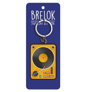 BRELOK KONSOLA DJA GRAMOFON BRĄZOWA