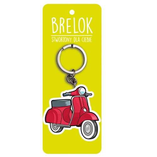 BRELOK SKUTER CZERWONY