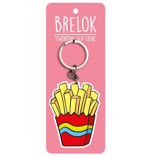 BRELOK FRYTKI ŻÓŁTO-CZERWONY