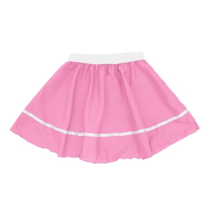 SPÓDNICZKA PONGEE RÓŻOWA 34cm