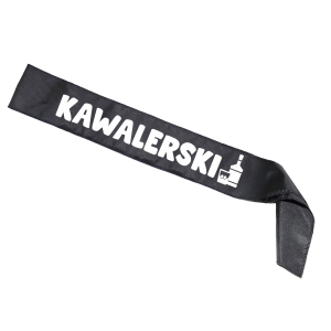 SZARFA KAWALERSKI CZARNA 85cm