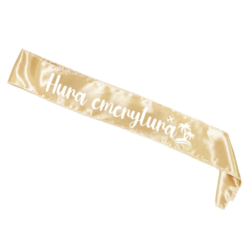 SZARFA HURA EMERYTURA ZŁOTA 85cm