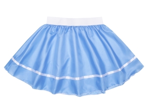 SPÓDNICZKA POLIESTER BŁĘKITNA 34cm