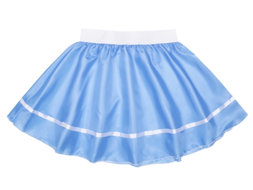 SPÓDNICZKA POLIESTER BŁĘKITNA 40cm