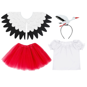 ZESTAW BOCIAN BIAŁO-CZERWONY 98-110 5el