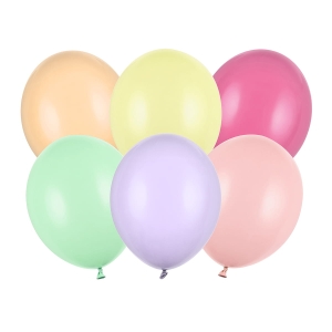 BALON PARTY DECO STRONG PASTEL PUDROWO-KOLOROWY MIX 30cm 1szt