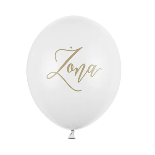 BALON PARTY DECO STRONG PASTEL ŻONA BIAŁY 30cm 1szt