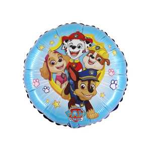 BALON GRABO PSI PATROL OKRĄGŁY BŁĘKITNY 18" 46cm