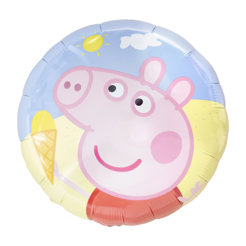 BALON AMSCAN ŚWINKA PEPPA LODY OKRĄGŁY 20" 51cm