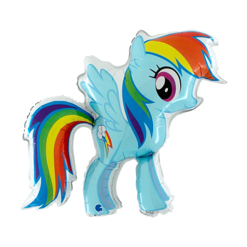 BALON GRABO MY LITTLE PONY RAINBOW DASH BŁĘKITNY 33'' 84cm