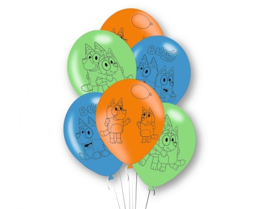 BALON AMSCAN PASTEL BLUEY MIX 27cm 1szt