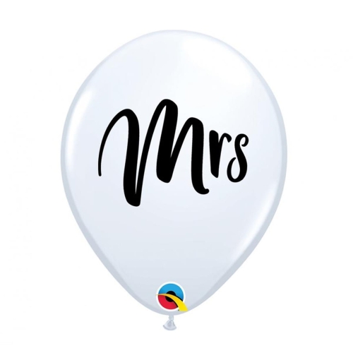 BALON QUALATEX PASTEL MRS BIAŁY 27cm 1szt