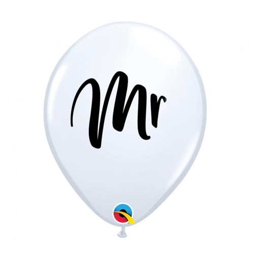 BALON QUALATEX PASTEL MR BIAŁY 27cm 1szt