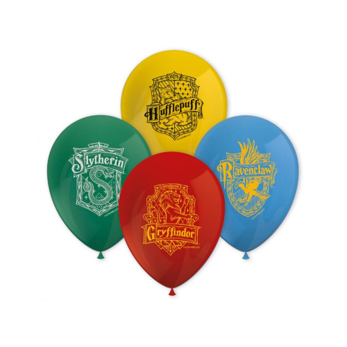 BALON PROCOS PASTEL HARRY POTTER HOGWART DOMY MIX 27cm 1szt