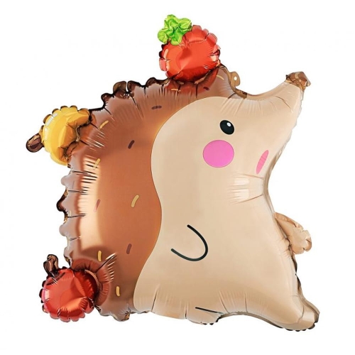 BALON GODAN JEŻYK Z OWOCAMI BRĄZOWY 18'' 45cm