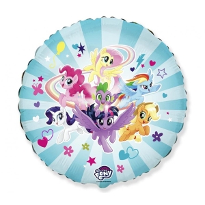BALON FLEXMETAL MY LITTLE PONY BŁĘKITNY 18'' 46cm