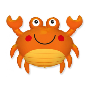 BALON FLEXMETAL UŚMIECHNIĘTY KRAB POMARAŃCZOWY 24'' 61cm