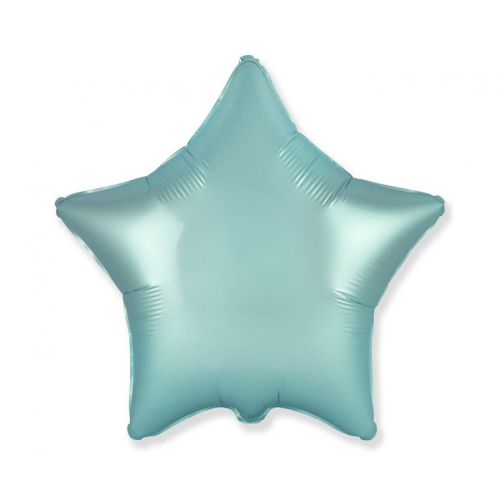 BALON FLEXMETAL GWIAZDA SATYNOWY PASTEL BŁĘKITNY 18'' 46cm
