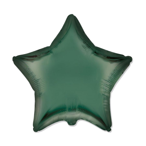 BALON FLEXMETAL GWIAZDA SATYNOWY CIEMNOZIELONY 18'' 46cm