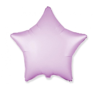BALON FLEXMETAL GWIAZDA SATYNOWY PASTEL FIOLETOWY 18'' 46cm