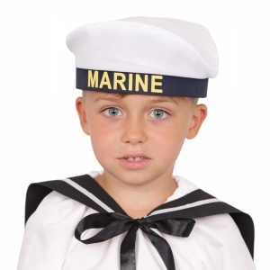 CZAPKA MARYNARZ BIAŁO-GRANATOWA