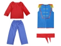 STRÓJ UŁAN NIEBIESKO-CZERWONY 116-128 4el