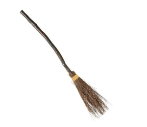 MIOTŁA CZAROWNICY PLASTIK BRĄZOWA 90CM