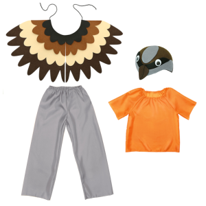 ZESTAW ZIĘBA POMARAŃCZOWO-SZARY 98-110 4el