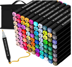 ZESTAW DWUSTRONNYCH MARKERÓW ETUI 120SZT