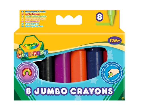 KREDKI ŚWIECOWE CRAYOLA MINIKIDS 8szt