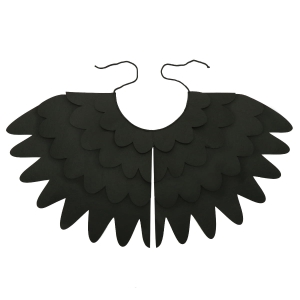 STRÓJ PELERYNA KRUK CZARNA 93x43cm