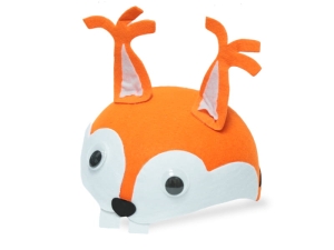 CZAPKA WIEWIÓRKA RUCHOME OCZY POMARAŃCZOWA