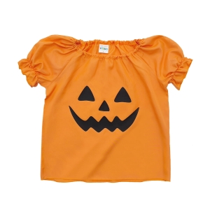 BLUZKA DYNIA DZIEWCZYNKA POMARAŃCZOWA 116-128