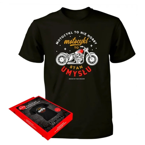 KOSZULKA MOTOCYKL TO STAN UMYSŁU CZARNA XL