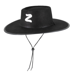 KAPELUSZ ZORRO FILCOWY CZARNY