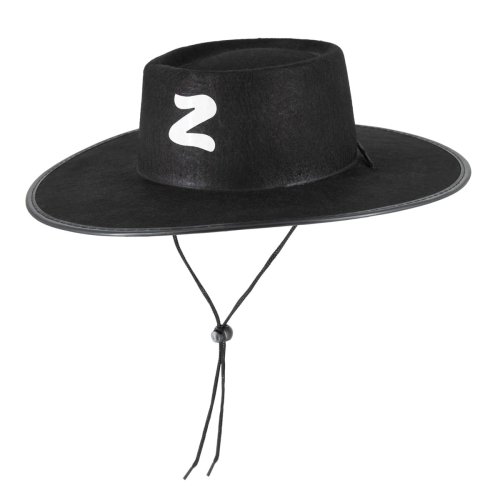 KAPELUSZ ZORRO FILCOWY CZARNY