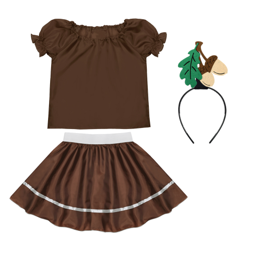 ZESTAW ŻOŁĘDZIE BRĄZOWY 134-140 4el