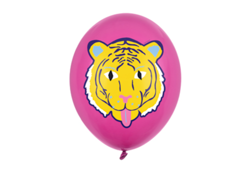 BALON PARTY DECO STRONG PASTEL TYGRYS RÓŻOWY 30cm 1szt