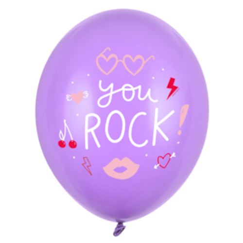 BALON PARTY DECO STRONG PASTEL YOU ROCK FIOLETOWY 30cm 1szt