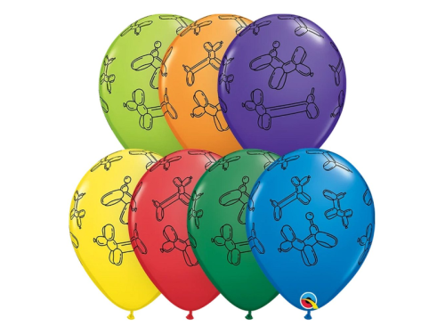 BALON QUALATEX PASTEL PIESEK BALONOWY MIX 30cm 1szt