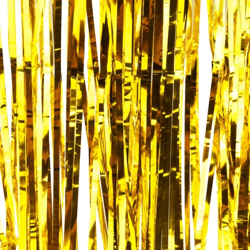 KURTYNA PARTY FOLIOWA ZŁOTA 190x100cm