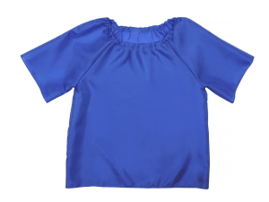 BLUZKA CHŁOPIEC POLIESTER NIEBIESKA 98-110