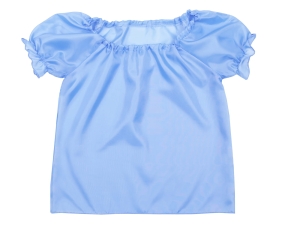 BLUZKA DZIEWCZYNKA POLIESTER BŁĘKITNA 116-128