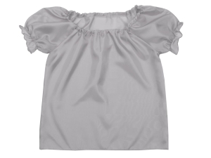 BLUZKA DZIEWCZYNKA POLIESTER SZARA 98-110
