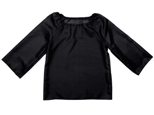 KOSZULA DŁUGI RĘKAW PONGEE CZARNA 146-152