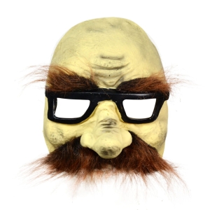 MASKA WĄSACZ W OKULARACH CIELISTY